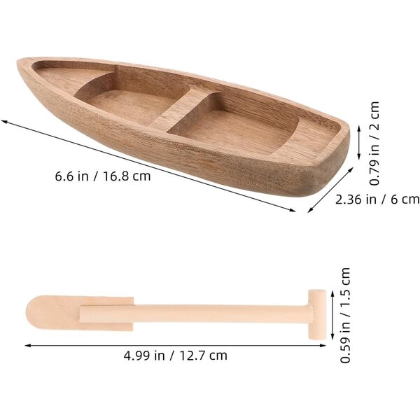 Mini barca a vela in legno intagliata a mano per decorazioni e modellismo