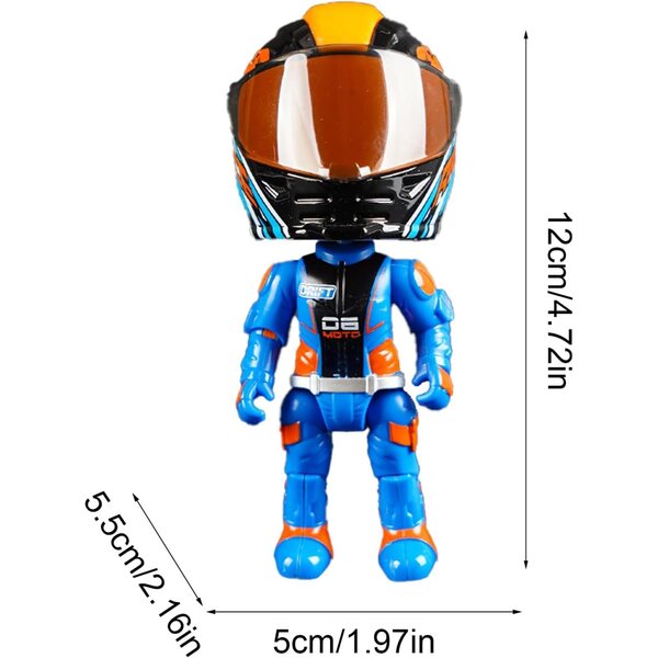 Transformierbares Motorradmodell Q – interaktive 3D-Motorradpuppe aus Legierung