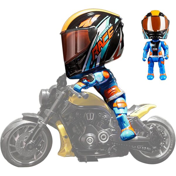 Transformierbares Motorradmodell Q – interaktive 3D-Motorradpuppe aus Legierung