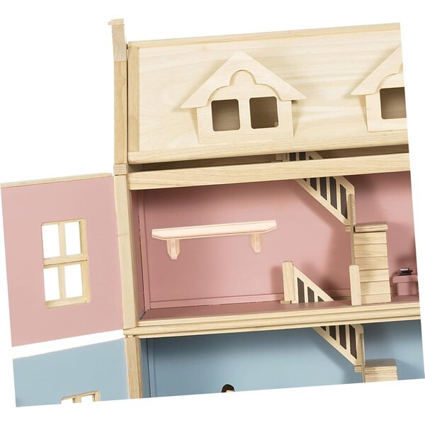 Mensola da Parete in Legno Mini per Mini Case e Decorazioni - Gatuida Beige