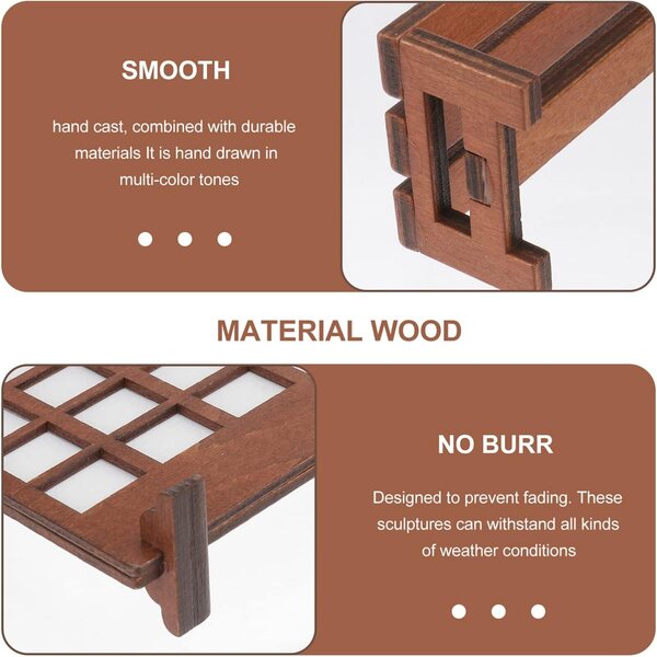 Hemobllo Set 4 Mobili Miniatura in Legno per Mini Case e Decorazioni Eleganti