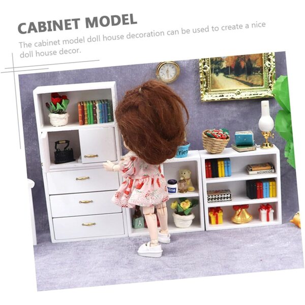 Gatuida Mini Mobile in Legno per Casa delle Bambole, Decorazione Miniatura Realistica