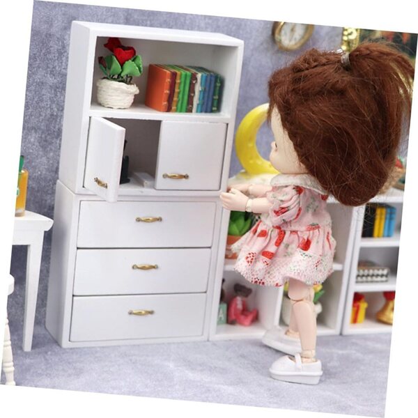 Gatuida Mini Mobile in Legno per Casa delle Bambole, Decorazione Miniatura Realistica