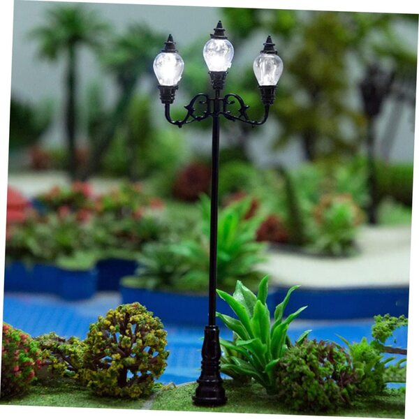 Gatuida Lampione da Giardino in Miniatura 2 Pezzi per Micro Paesaggi e Modellini