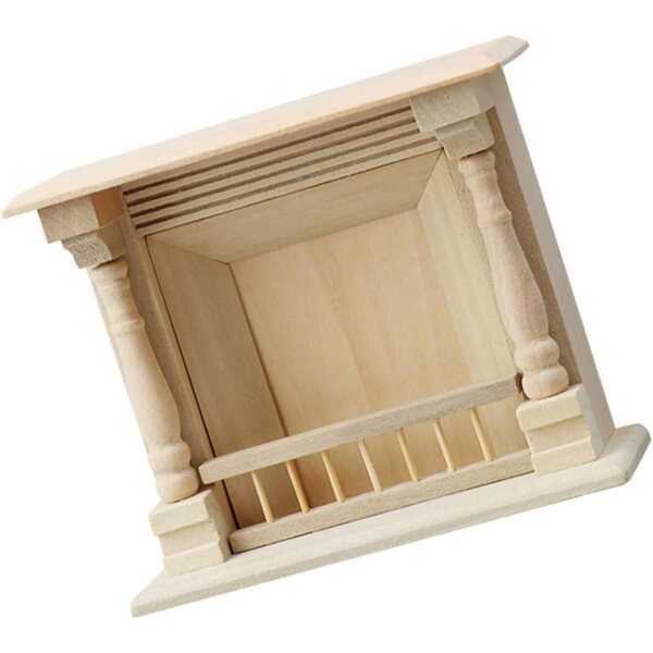 HEMOTON Casa delle Decorazione DIY in Legno Naturale per Miniatura Accogliente