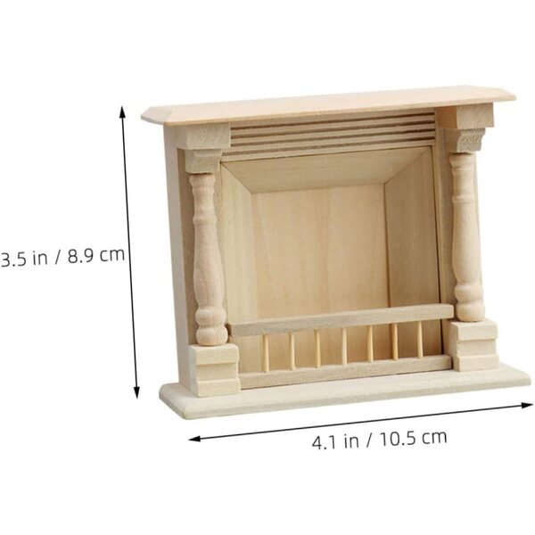 HEMOTON Casa delle Decorazione DIY in Legno Naturale per Miniatura Accogliente