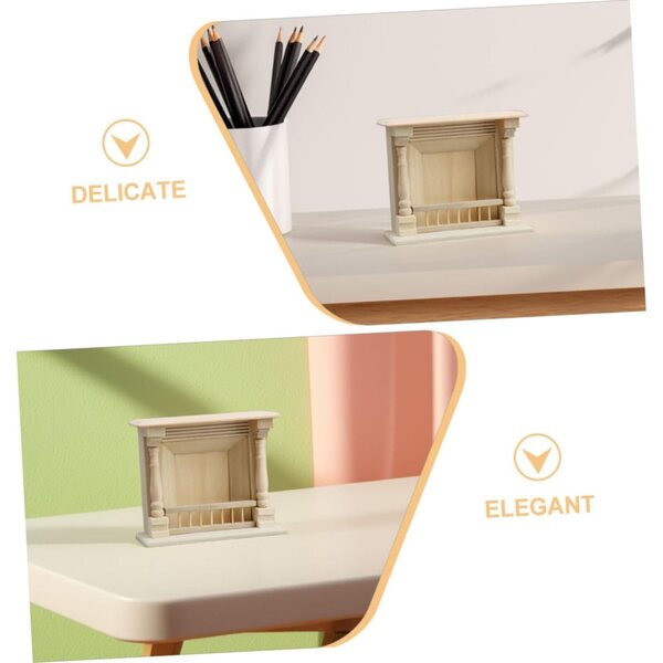 HEMOTON Casa delle Decorazione DIY in Legno Naturale per Miniatura Accogliente