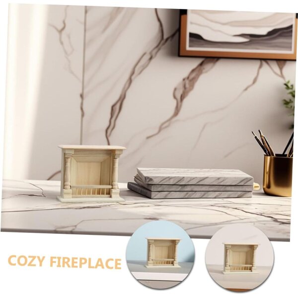 HEMOTON Casa delle Decorazione DIY in Legno Naturale per Miniatura Accogliente