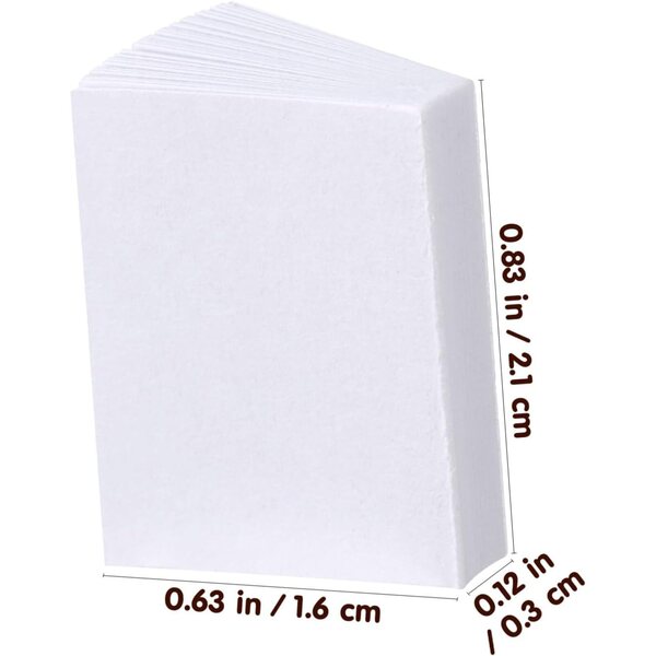 300 Mini Libri per Case delle Bambole - Quaderni Vuoti in Carta bianca 2x1,6 cm
