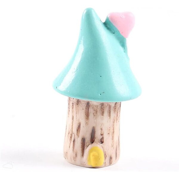 Hemobllo 15 pezzi Decorazioni in Resina per Casa sull'Albero Micro-Paesaggio