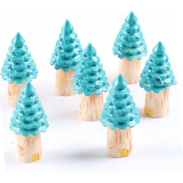 Hemobllo 15 pezzi Decorazioni in Resina per Casa sull'Albero Micro-Paesaggio