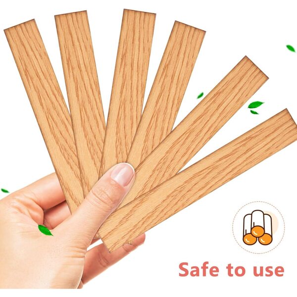 HANABASS Kit 40 pezzi pavimenti legno vero 1:12 adesivi per casa delle bambole