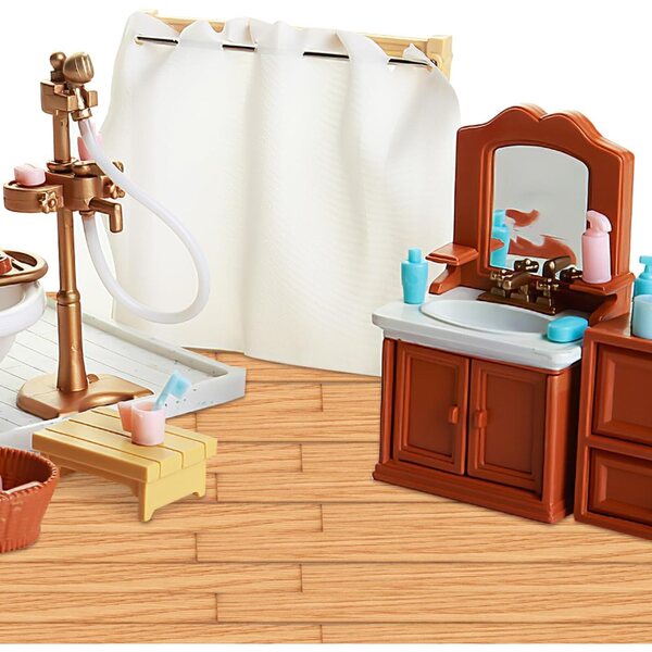HANABASS Kit 40 pezzi pavimenti legno vero 1:12 adesivi per casa delle bambole