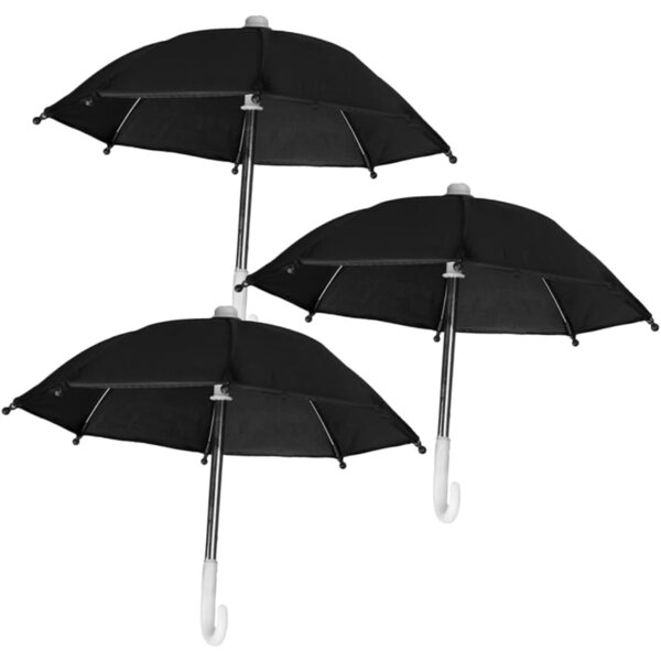 Set 3 Mini Ombrelli per Casa delle Bambole Accessori in Miniatura Decorazioni Resistenti