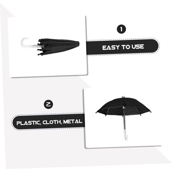 Set 3 Mini Ombrelli per Casa delle Bambole Accessori in Miniatura Decorazioni Resistenti