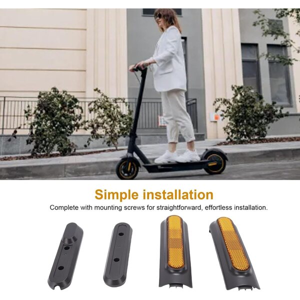 Asixxsix Reflektierende ABS-Scooter-Radnabenkappe, kompatibel mit Mi4 PRO