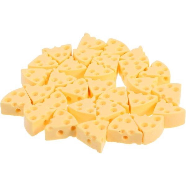 30 Miniature Formaggi in Resina Realistica per Casa delle Bambole e Diorami Creativi