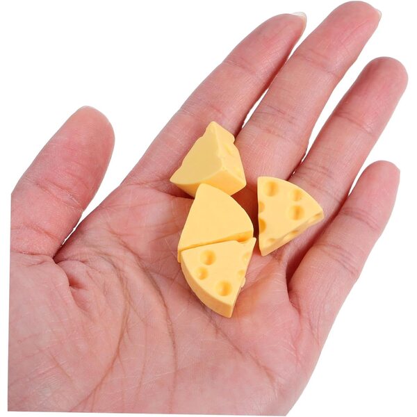 30 Käseminiaturen aus realistischem Harz für Puppenhäuser und kreative Dioramen