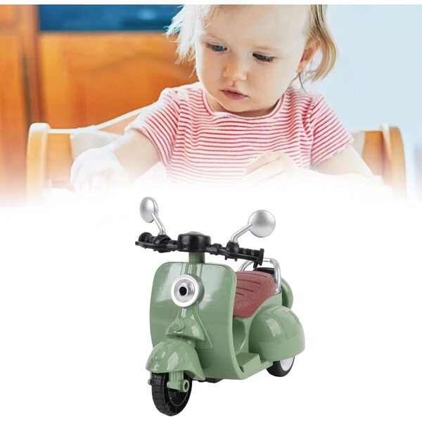 ZJchao Mini-Elektroroller für Puppen aus ABS mit glatten Rädern, Grün