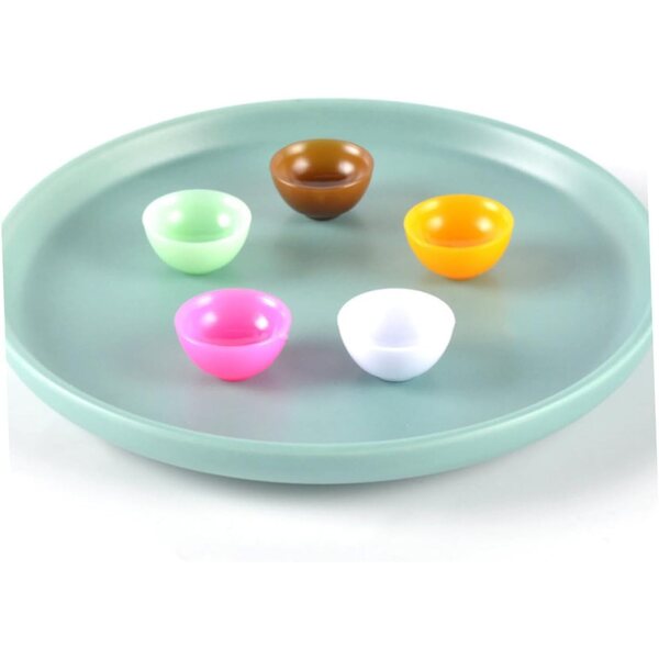 12 Mini Scodelle in Plastica per Casa delle Bambole – Accessori Cucina Realistici e Decorativi