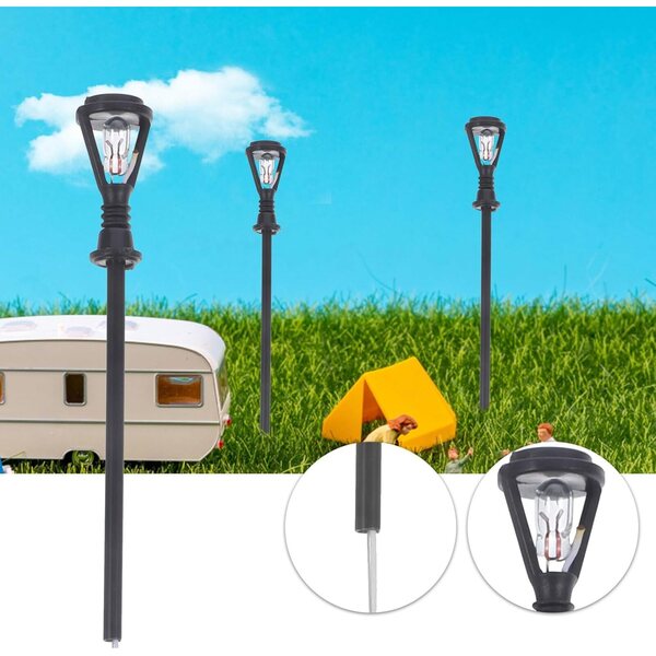 Lampioni da Giardino in Miniatura LED 20 pezzi Luci Calde per Micro Paesaggi