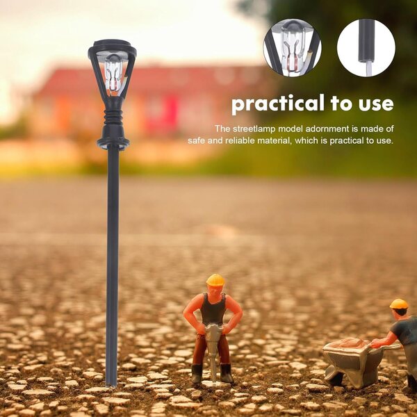 Lampioni da Giardino in Miniatura LED 20 pezzi Luci Calde per Micro Paesaggi