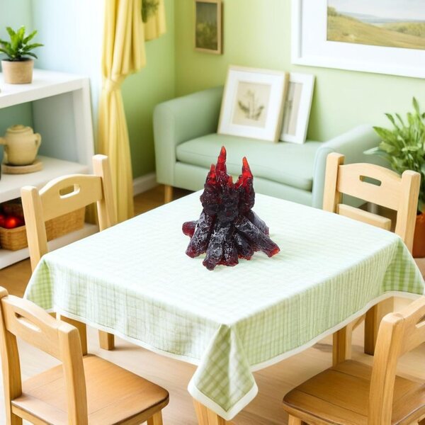 VICASKY Miniatur-Lagerfeuersimulation aus Harz für Dekorationen und kreative Projekte