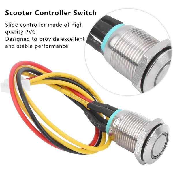 Scooter-Controller-Schalter mit 3–6 V Licht, Reset und Codierung – 2 widerstandsfähige Teile