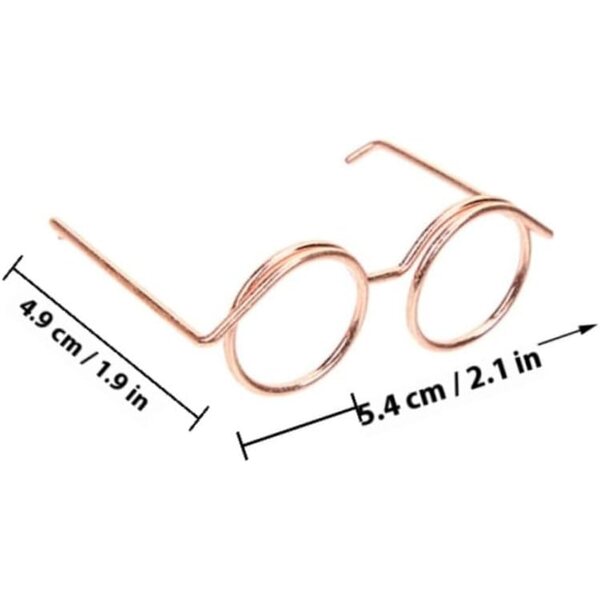 VICASKY 10 Mini-Metallgläser in Roségold für Puppen, kreative und dekorative Accessoires