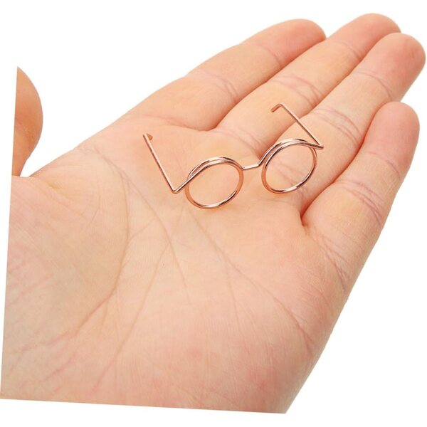 VICASKY 10 Mini-Metallgläser in Roségold für Puppen, kreative und dekorative Accessoires