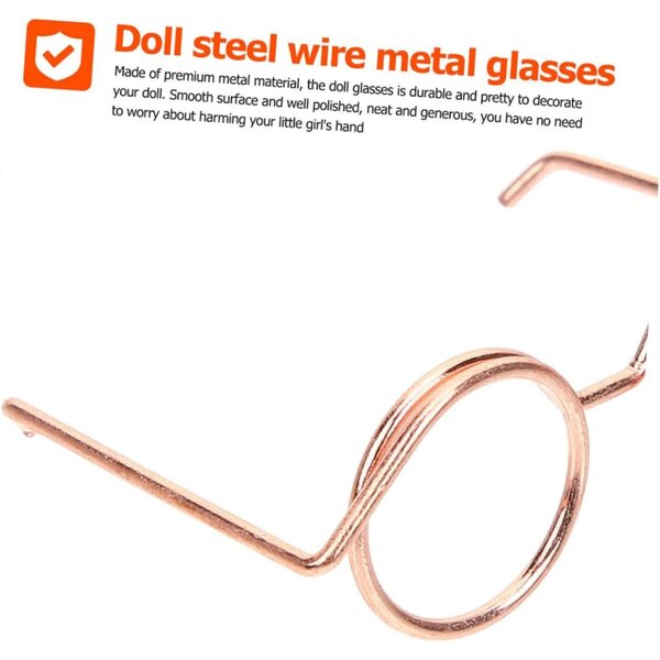 VICASKY 10 Mini-Metallgläser in Roségold für Puppen, kreative und dekorative Accessoires