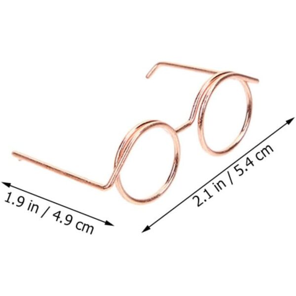 VICASKY 10 Mini-Metallgläser in Roségold für Puppen, kreative und dekorative Accessoires