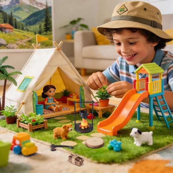 Generisch Miniatura Set per Casa delle Bambole con Decorazione Teiera Realistica