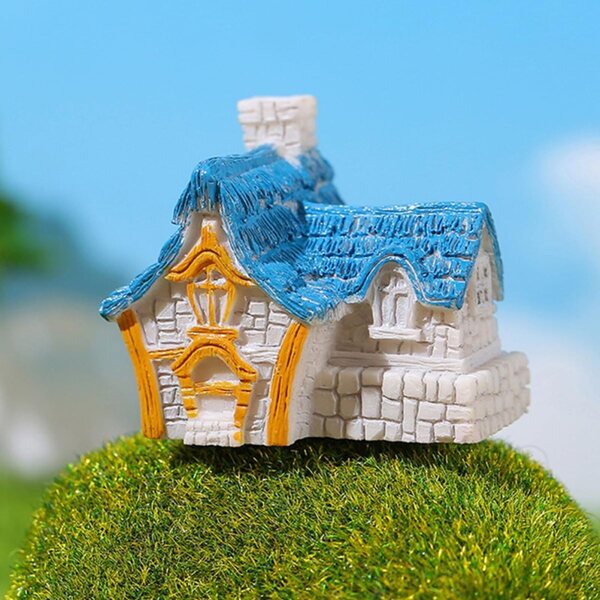 BESPORTBLE Set 6 Mini Case Rustiche in Resina per Micro Paesaggi e Decorazioni Giardino