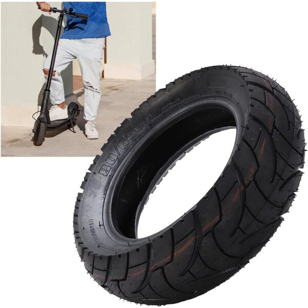 Schlauchloser Reifen 80/65-6 für Scooter D4+, D5+ mit gerilltem Profil und maximaler Traktion