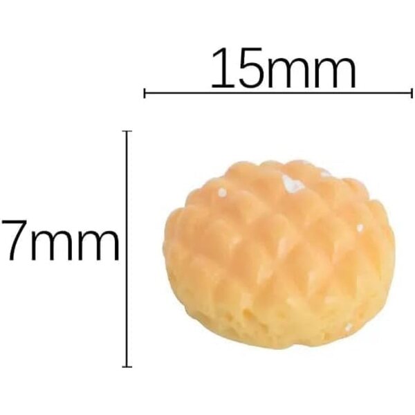 Set aus 6 Stück realistischem Kunstbrot für Puppenhäuser und Miniaturdekorationen