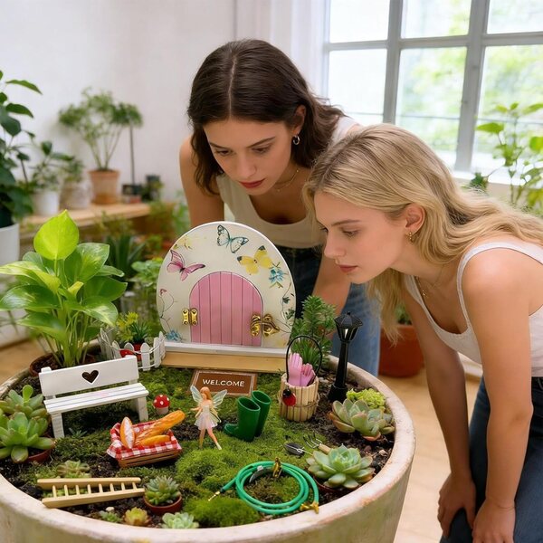 Miniatur-Feentür-Set für Garten und Schlafzimmer, kreative und exklusive Dekorationen