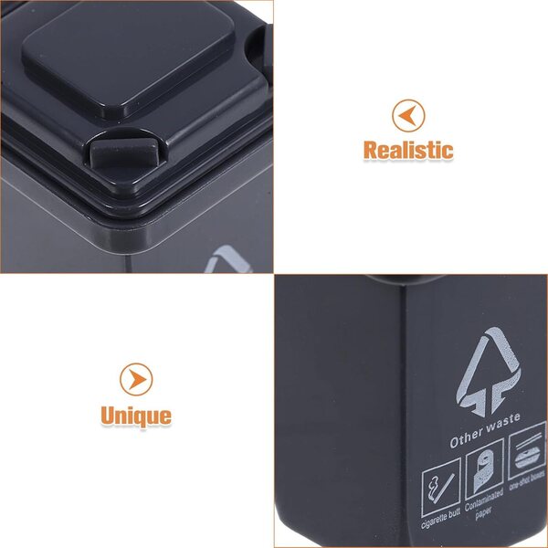 ERINGOGO Mini-Mülleimer für Puppenhäuser, Set mit 5 farbigen Teilen