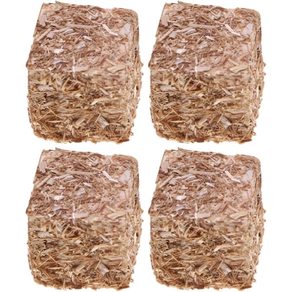 Balle di fieno decorative miniatura - 4 pezzi resistenti e realistiche per casa delle bambole