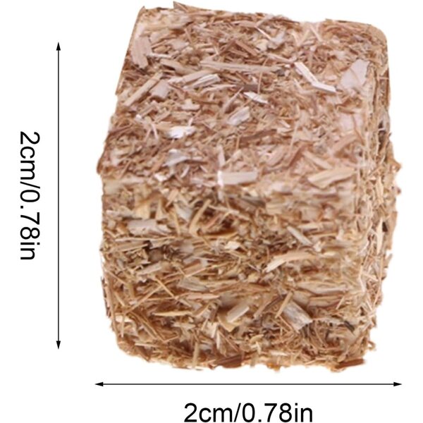 Balle di fieno decorative miniatura - 4 pezzi resistenti e realistiche per casa delle bambole