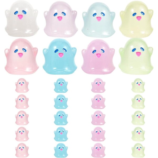 BESPORTBLE 20 Figurine Fantasma Luminose Fai da Te per Decorazioni e Accessori Colorati