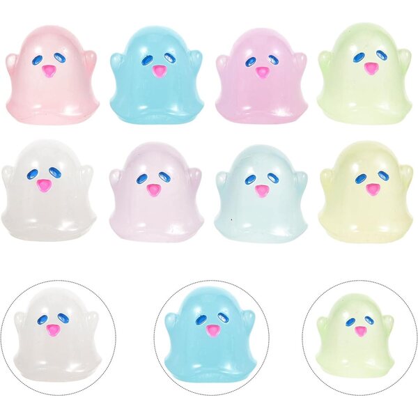 BESPORTBLE 20 Figurine Fantasma Luminose Fai da Te per Decorazioni e Accessori Colorati