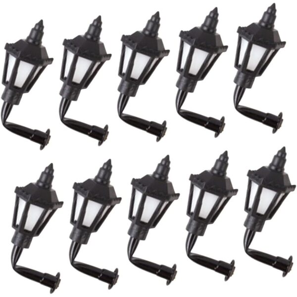 UPKOCH 10 lampade miniatura vintage LED per decorazioni paesaggistiche e case delle bambole