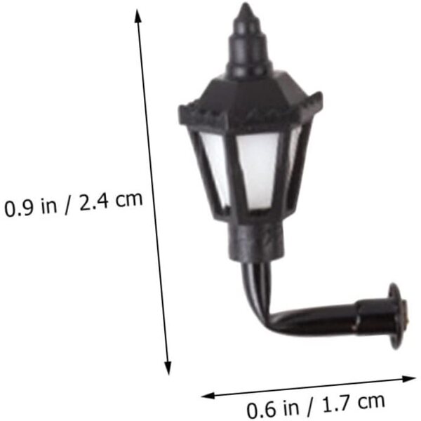 UPKOCH 10 lampade miniatura vintage LED per decorazioni paesaggistiche e case delle bambole