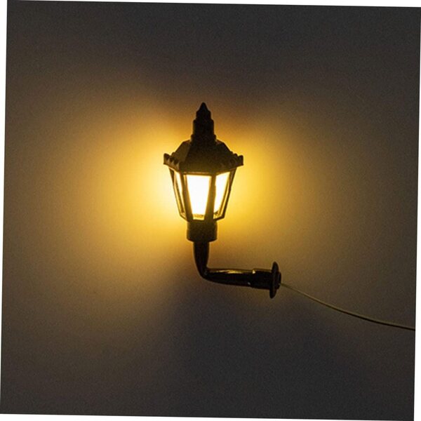 UPKOCH 10 lampade miniatura vintage LED per decorazioni paesaggistiche e case delle bambole