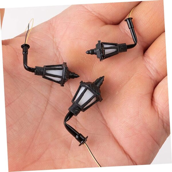 UPKOCH 10 lampade miniatura vintage LED per decorazioni paesaggistiche e case delle bambole