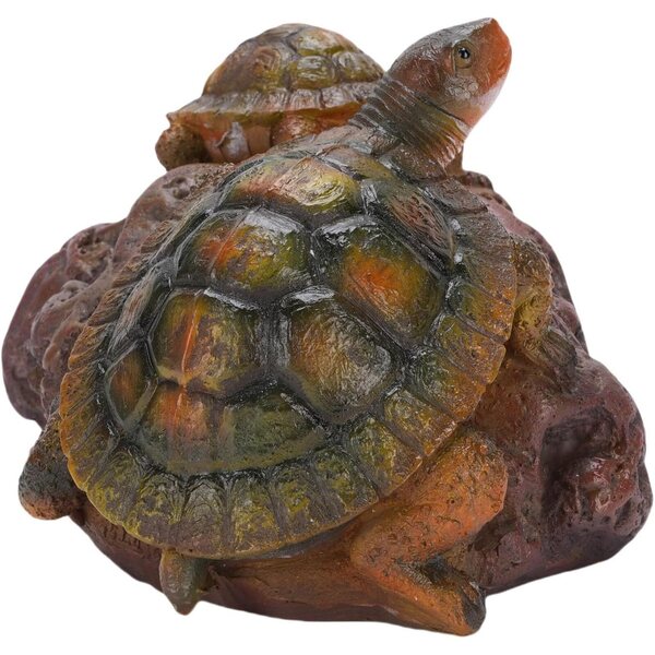 Zerodis Schildkrötenskulptur aus Kunstharz, Symbol der Langlebigkeit für Bonsai und Garten