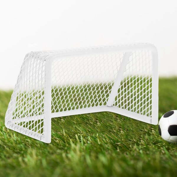 Porta calcio miniatura Didiseaon per casa delle bambole, facile da montare e portatile