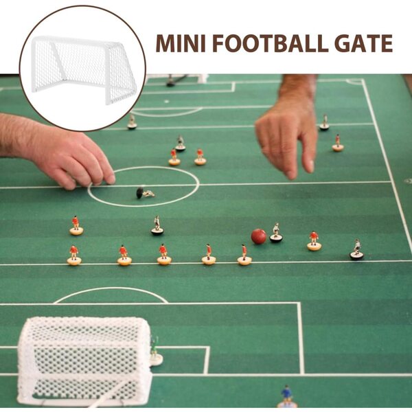 Porta calcio miniatura Didiseaon per casa delle bambole, facile da montare e portatile