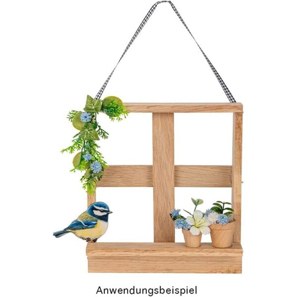 Ideen mit Herz Vaso da fiori miniatura in legno per modellismo, 6 pezzi in 2 misure